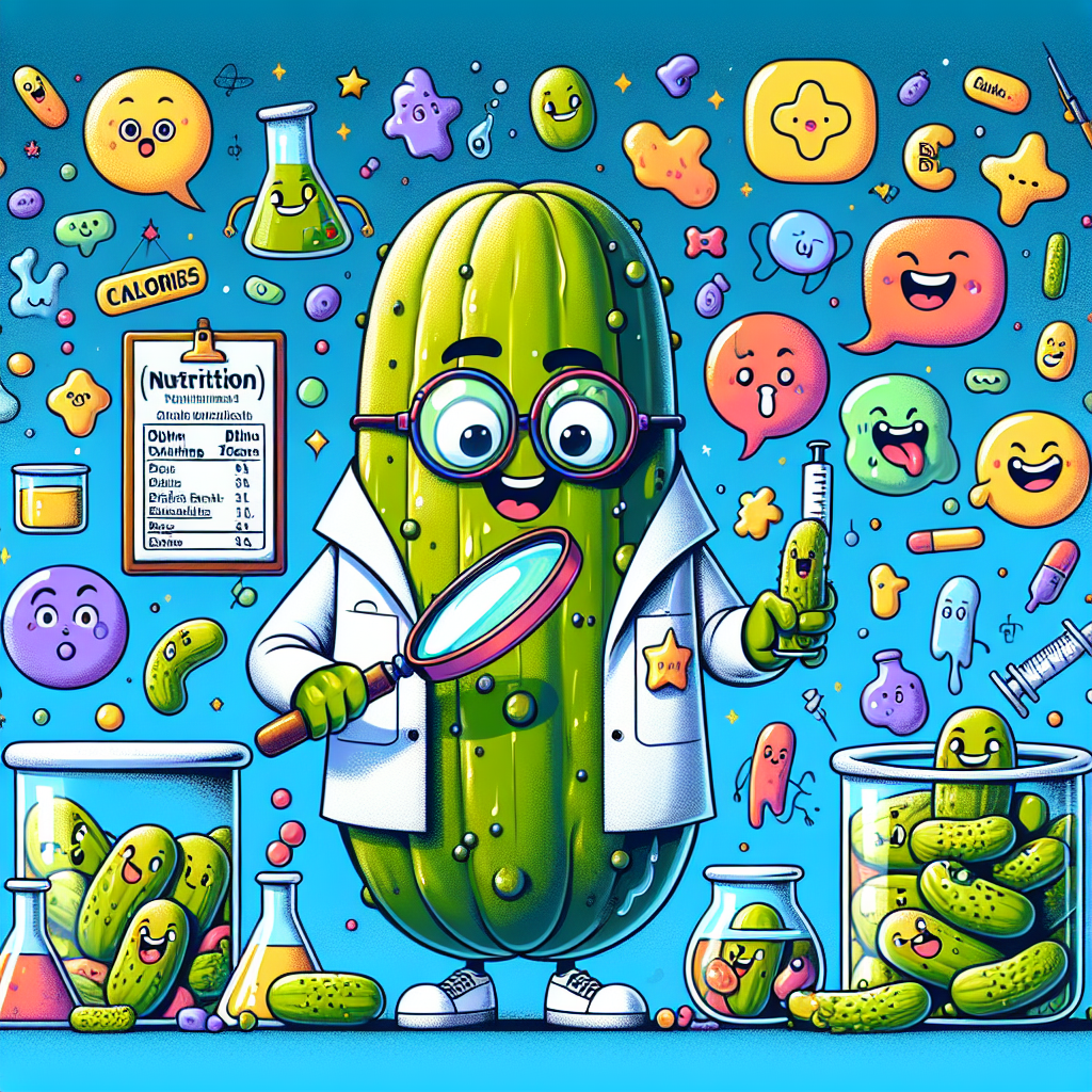 Jar of pickles showcasing pickle nutrition facts